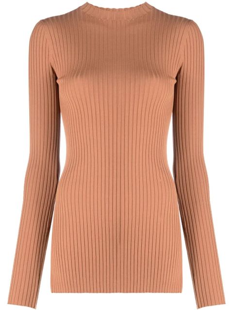 Nanushka Bardia ribbed knitted top - Brown - zdjęcie produktu nr 1