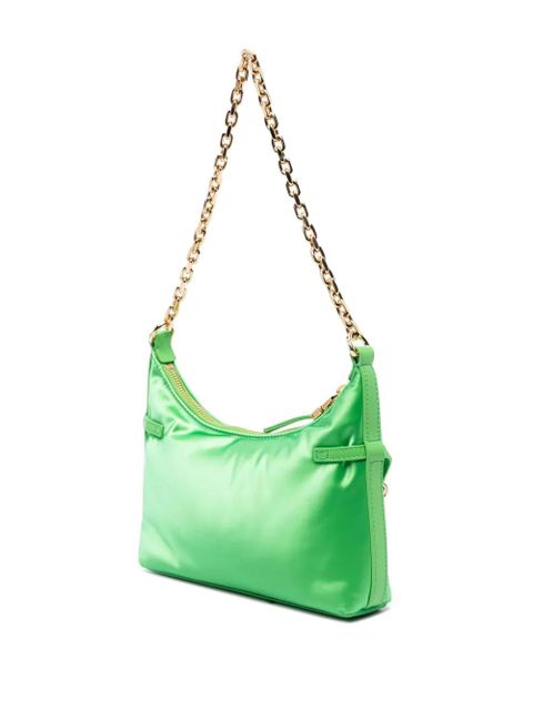Givenchy logo-lettering zipped shoulder bag - Green