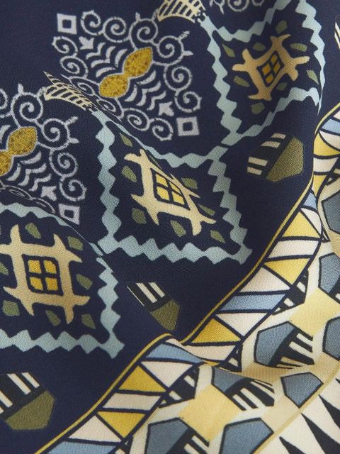 ETRO embroidered-design short-sleeve dress - Blue - zdjęcie produktu nr 2