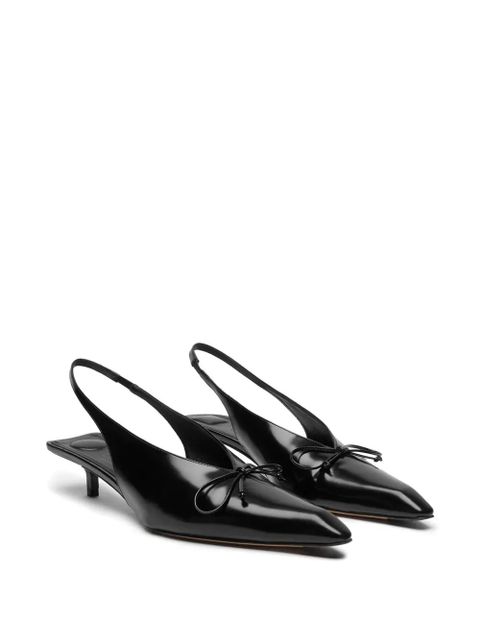 Jacquemus bow-detail pumps - Black - zdjęcie produktu nr 2