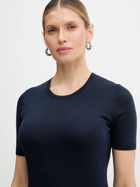 Weekend Max Mara sweter z dodatkiem jedwabiu GABARRA damski kolor granatowy lekki 2615361081600