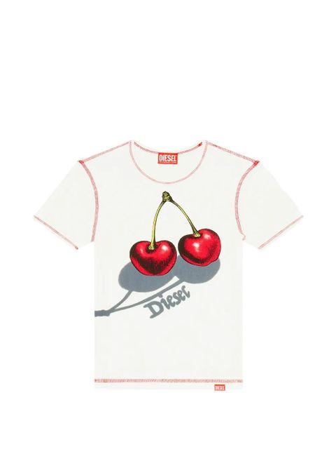 Diesel cherry-print T-shirt - White - zdjęcie produktu nr 1
