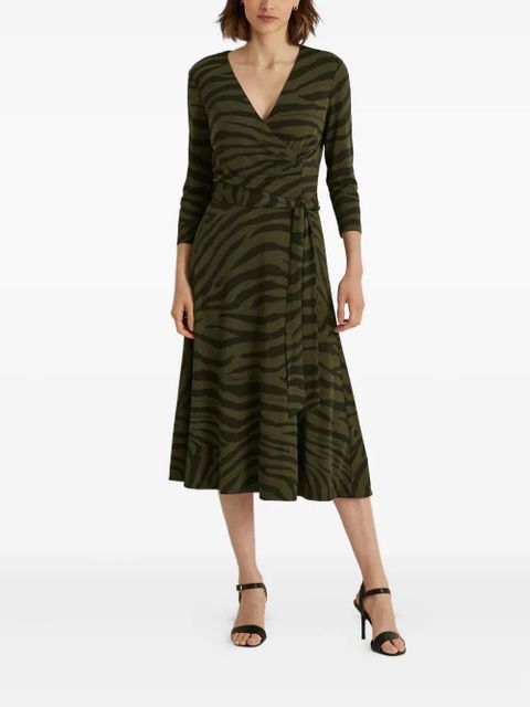 Lauren Ralph Lauren zebra-print midi dress - Green - zdjęcie produktu nr 2