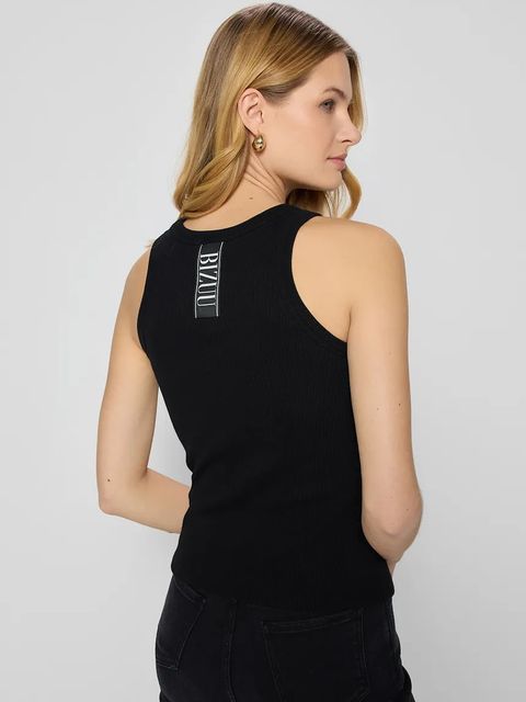 Bizuu top bawełniany ALEXIN kolor czarny ALEXIN CZARNY