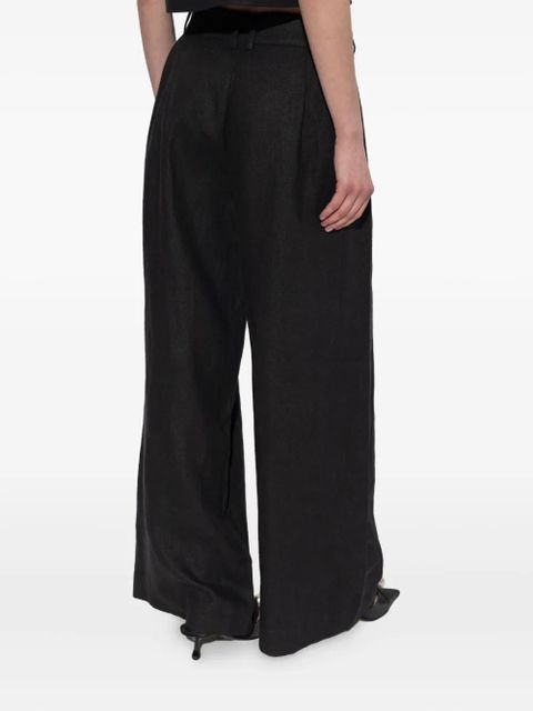 Posse pleated palazzo pants - Black