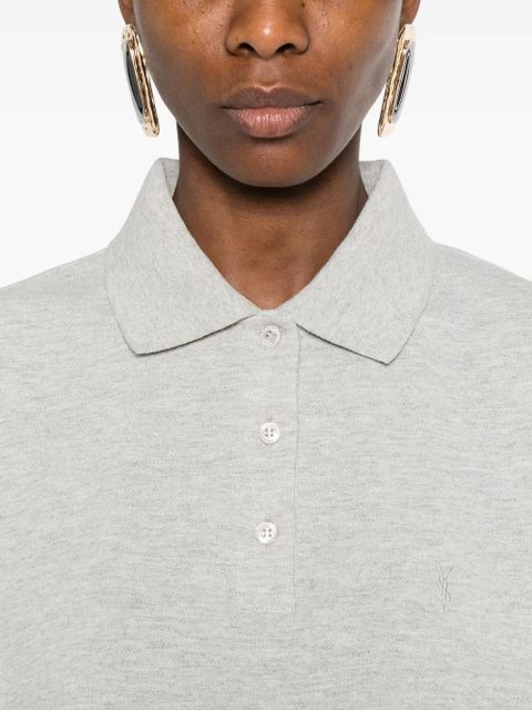 Saint Laurent buttoned polo shirt - Grey