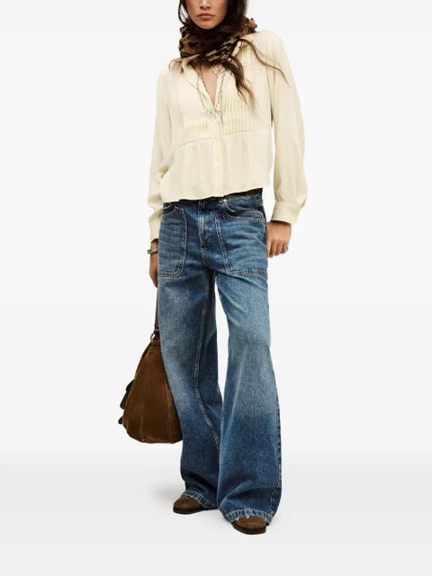 Ba&Sh Riata ruffled-detail shirt - Neutrals - zdjęcie produktu nr 2