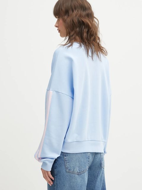 adidas bluza damska kolor niebieski gładka KD4786 - zdjęcie produktu nr 2