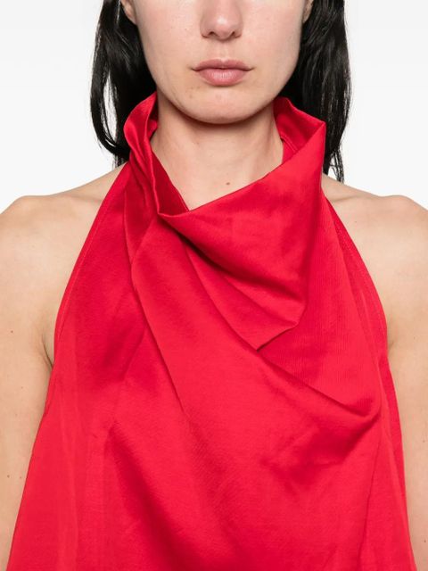 Marques'Almeida halterneck backless top - Red