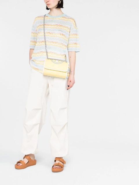 Tory Burch embossed and quilted cross-body bag - Yellow - zdjęcie produktu nr 2