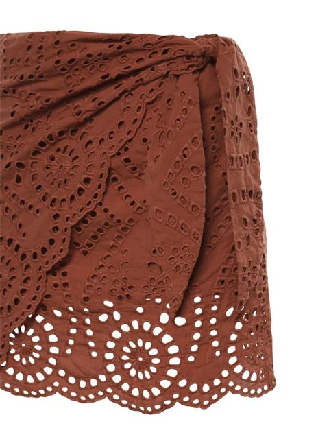 MC2 Saint Barth Nyra mini skirt - Brown