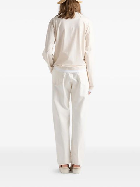 Prada old denim five-pocket jeans - White