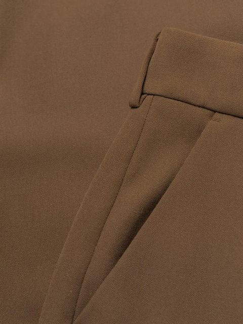 Balmain slit-detail wool trousers - Brown
