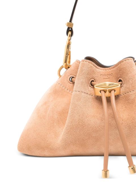 Jimmy Choo Small Cinch suede tote bag - Neutrals