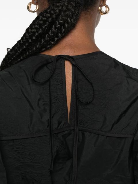 Cecilie Bahnsen puff-sleeve blouse - Black