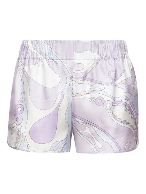 PUCCI elasticated-waistband Orchidee-print shorts - LAVANDER - zdjęcie produktu nr 1