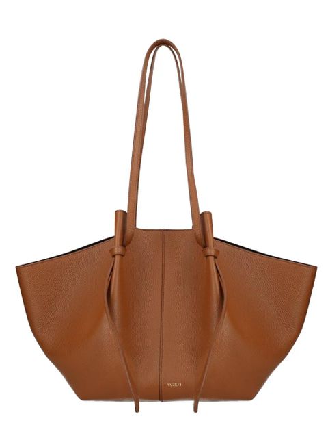 Yuzefi Mochi pebble-grain leather shoulder bag - Brown - zdjęcie produktu nr 2