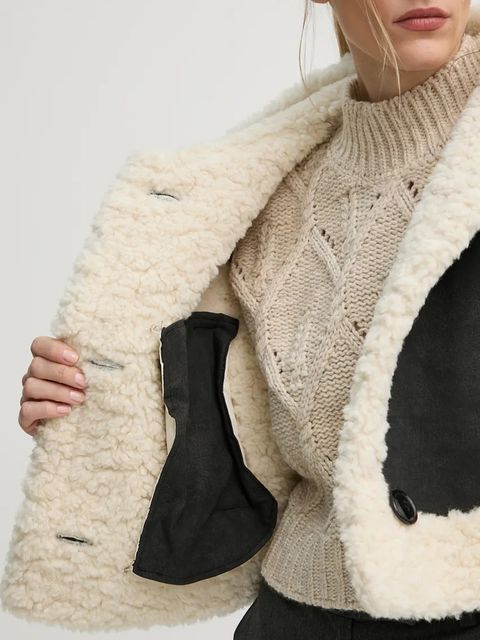 Stand Studio kurtka London Jacket damska kolor czarny przejściowa oversize 66341-9142