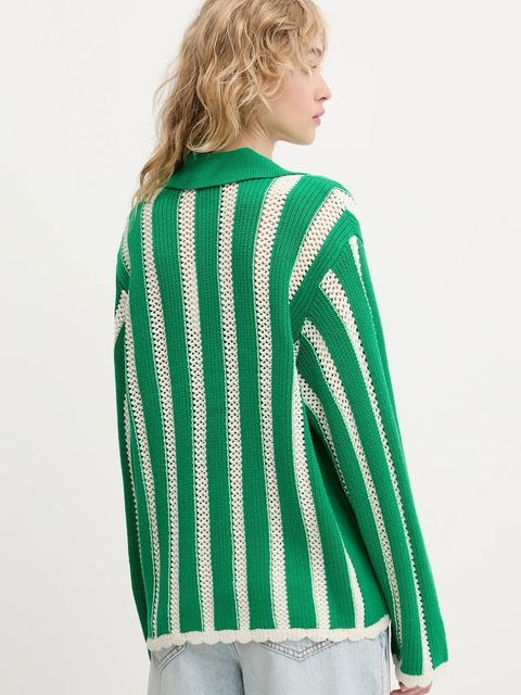Stine Goya kardigan damski kolor zielony SG-PF25-K034-2380