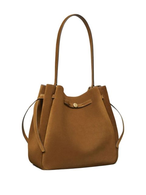 Tory Burch large Romy suede shoulder bag - Brown