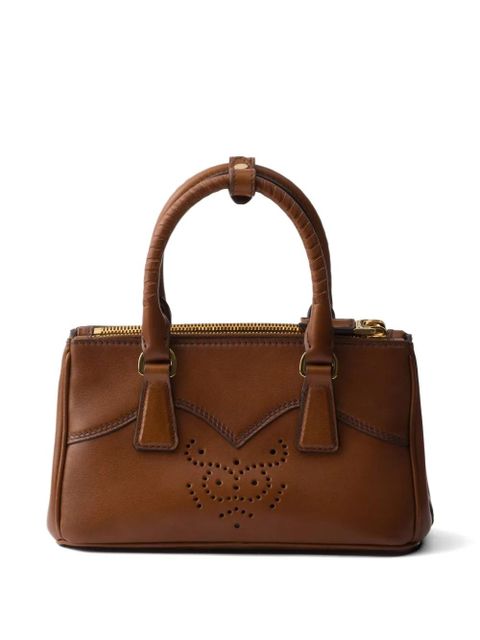 Prada Galleria mini leather bag - Brown - zdjęcie produktu nr 2
