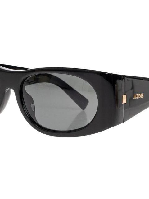 Jacquemus rectangle-frame sunglasses - Black - zdjęcie produktu nr 2
