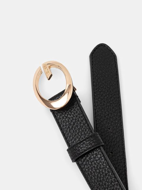 Guess pasek CAMDEN damski kolor czarny BW9306 P5430