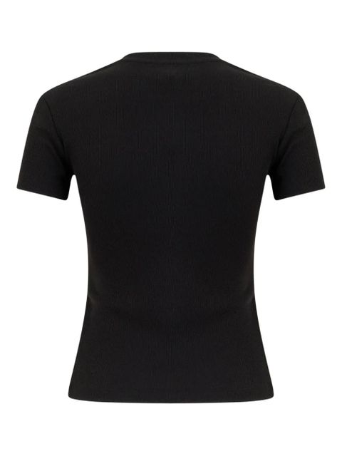 Nanushka Axton cropped T-shirt - Black - zdjęcie produktu nr 2