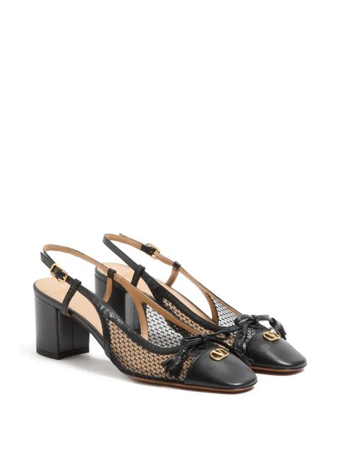 Valentino Garavani Valet Du Roi slingback pumps - Black - zdjęcie produktu nr 2