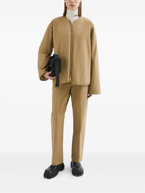 Jil Sander logo-embroidered jacket - Brown - zdjęcie produktu nr 2