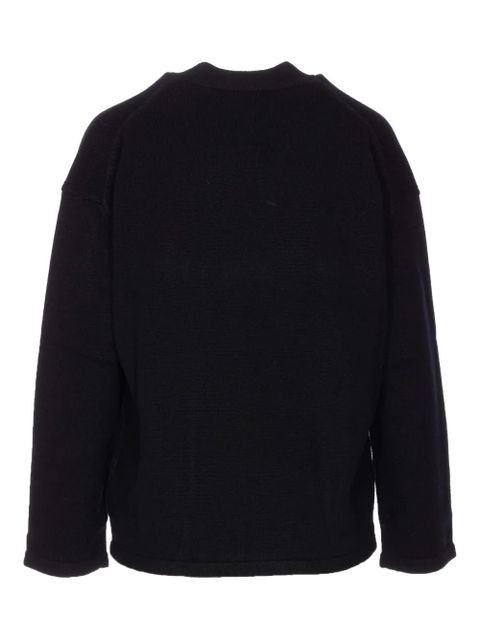 Max Mara crew-neck side-split sweater - Black - zdjęcie produktu nr 2