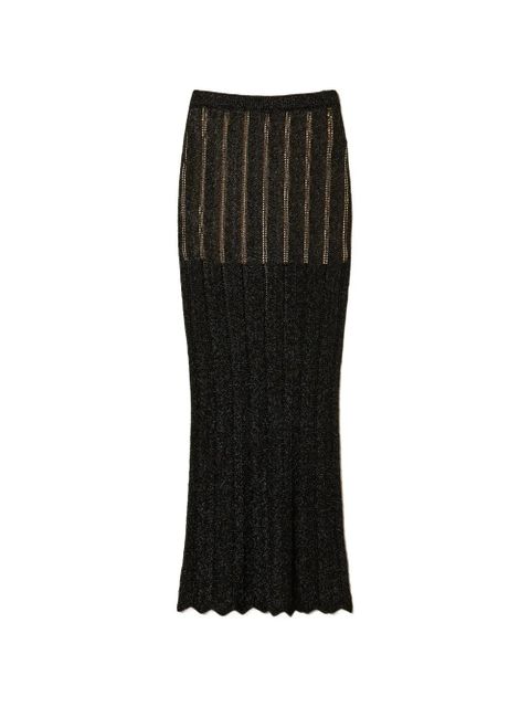 TWINSET knitted maxi skirt - Black - zdjęcie produktu nr 1