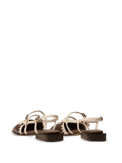 Hereu Adrata braided leather sandals - Brown