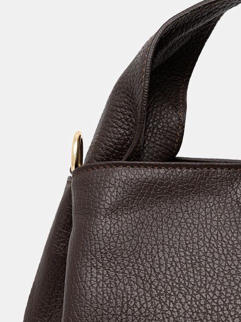 Answear.LAB torebka skórzana kolor brązowy