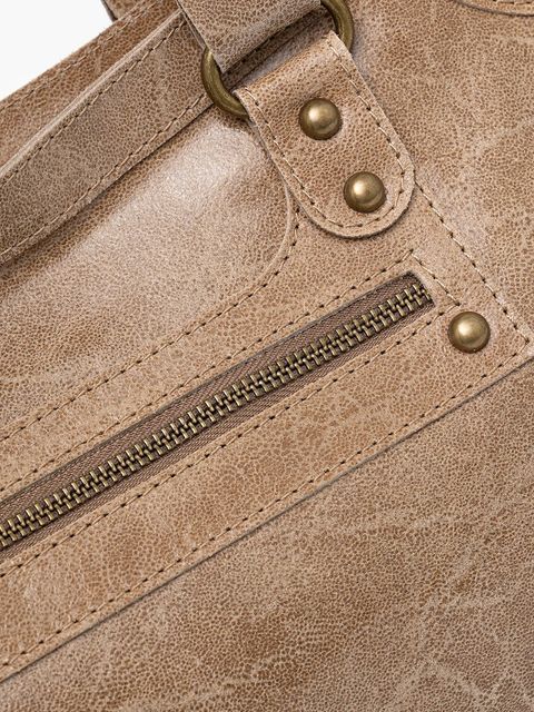 Answear.LAB torebka skórzana kolor brązowy