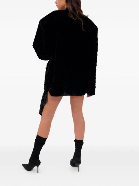 AREA quilted velvet jacket - Black