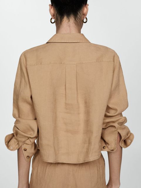 Krótka koszula z 100% lnu