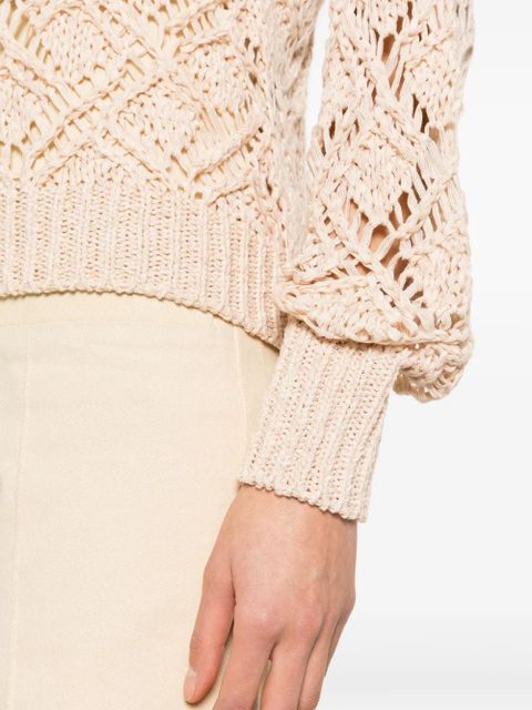 MARANT ÉTOILE Joey openwork jumper - Neutrals