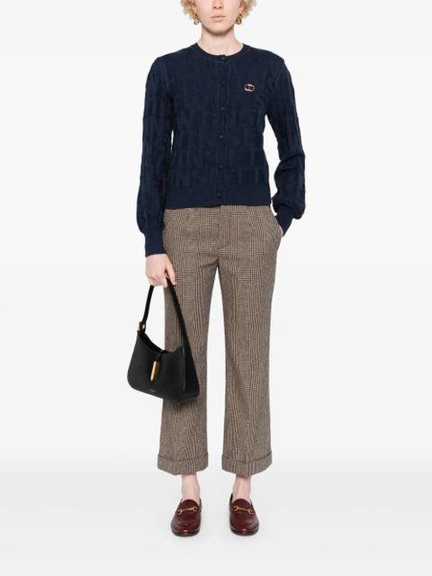 TWINSET logo-brooch cardigan - Blue - zdjęcie produktu nr 2