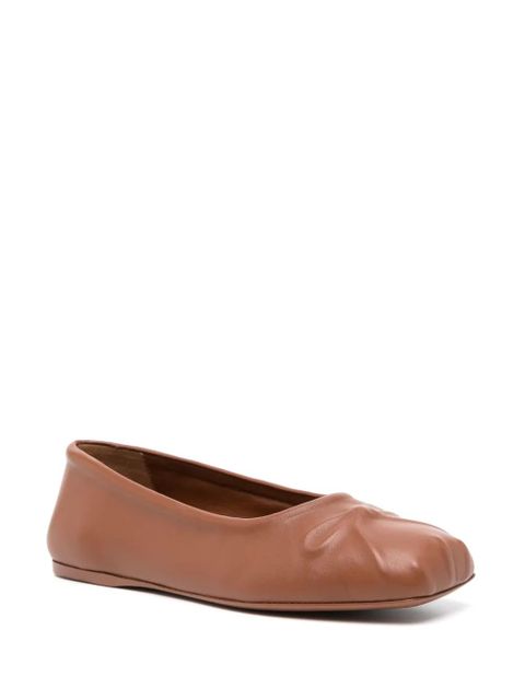 Marni leather ballet flats - Brown - zdjęcie produktu nr 2