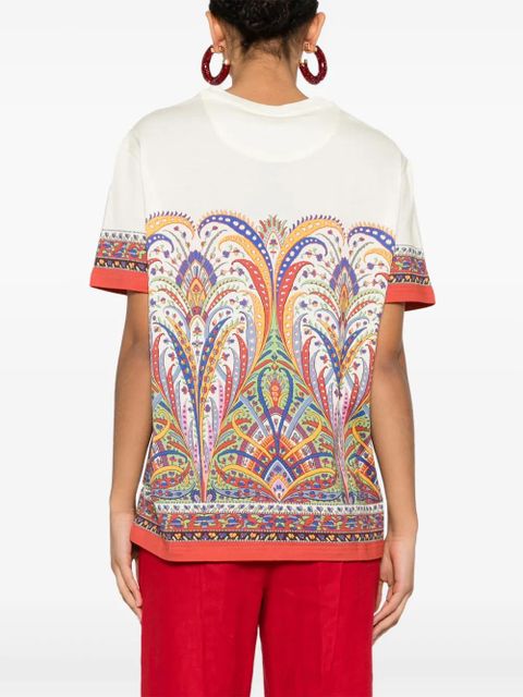 ETRO paisey-print T-shirt - Neutrals