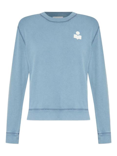 MARANT ÉTOILE logo-embroidered cotton sweatshirt - Blue - zdjęcie produktu nr 1