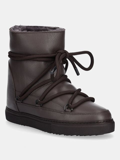 Inuikii śniegowce skórzane Full Leather Wedge kolor brązowy 1001.004.0091.152 - zdjęcie produktu nr 1