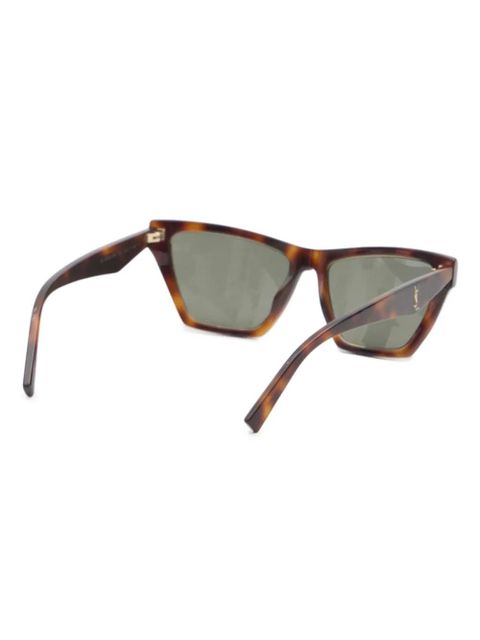 Saint Laurent Eyewear square-frame sunglasses - Brown - zdjęcie produktu nr 2