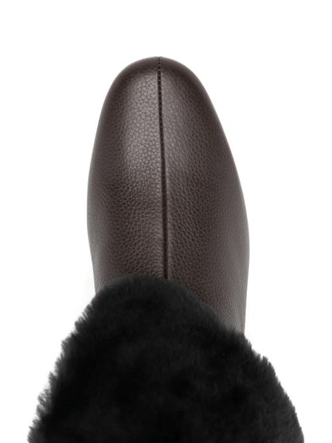TOTEME shearling boots - Brown