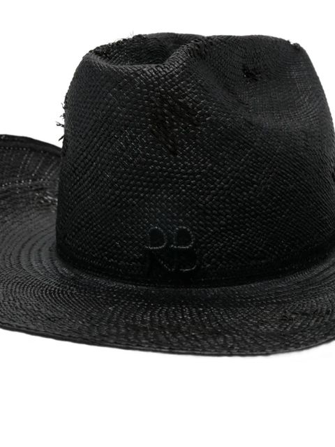Ruslan Baginskiy Ruslan straw cowboy hat - Black