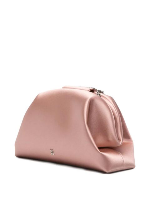 Amina Muaddi Camelia embellished clutch bag - Pink
