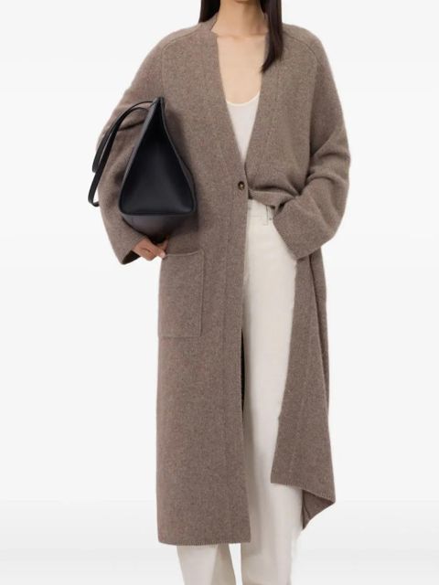 LouLou de Saison patch-pocket button cardigan coat - Neutrals