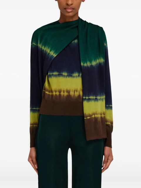 Ferragamo tie-dye print pullover - Green