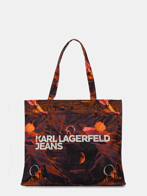 Karl Lagerfeld Jeans torebka kolor fioletowy A4W50041 - zdjęcie produktu nr 1